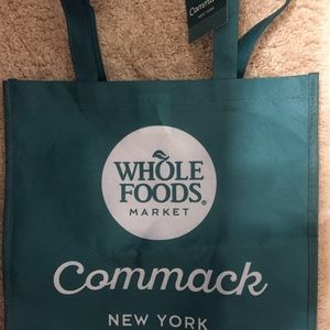 NWT Green Whole Foods Commack NY Reusable Tote Bag